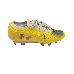 Under Armour Magnetico Elite 4 FG Womens 7 Taxi Yellow Soccer Cleats 3027704-700